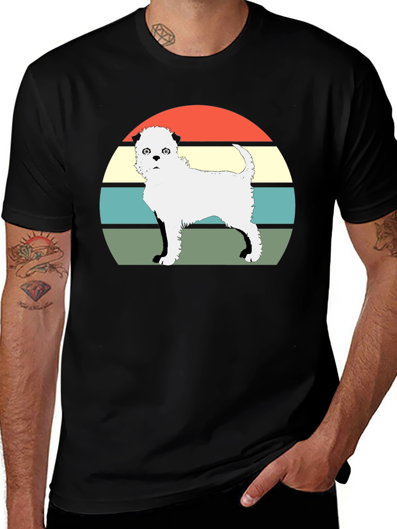 Retro Dog T-Shirt - Unique Graphic Tee