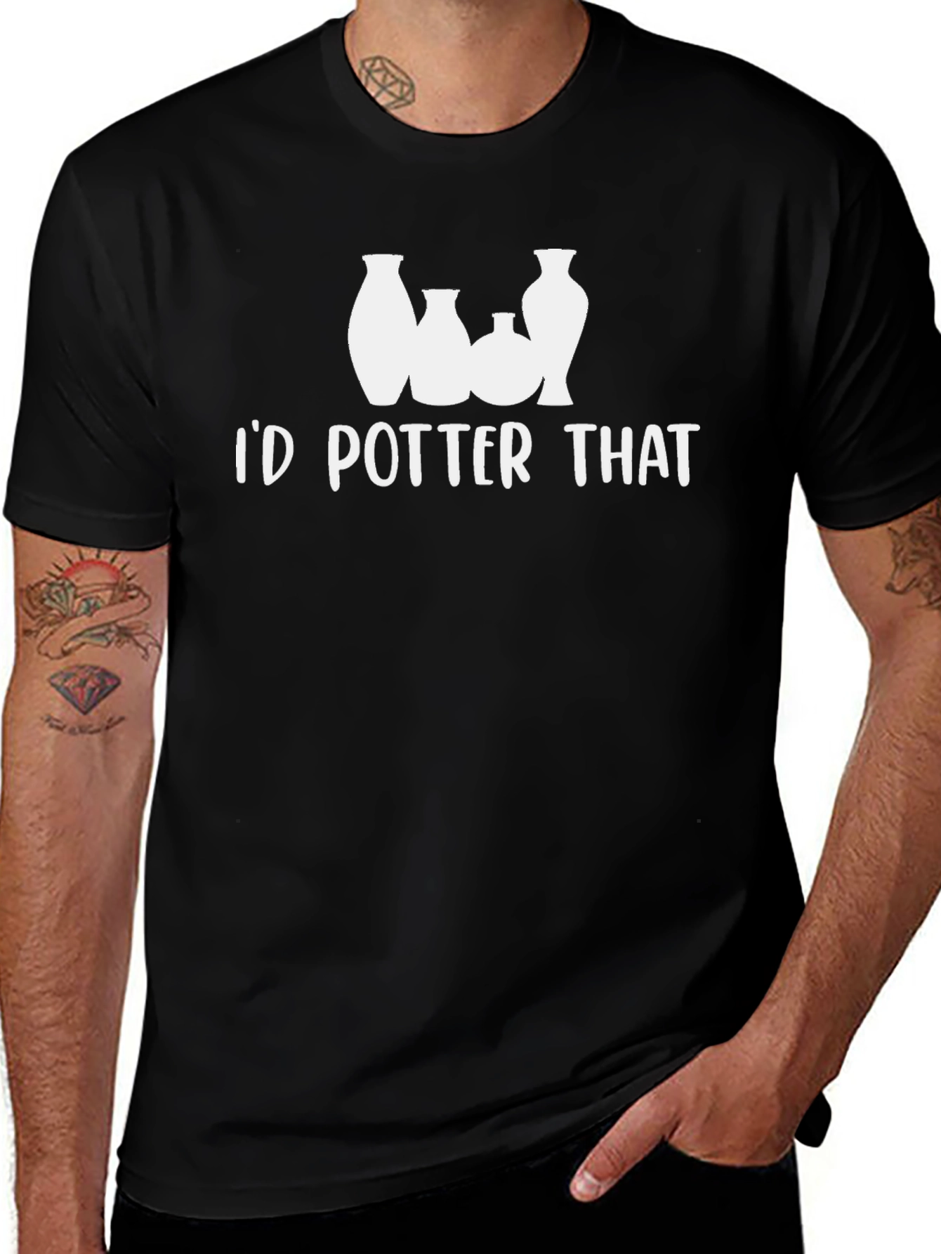 Id Potter That T-Shirt - Black Pottery Lover Tee