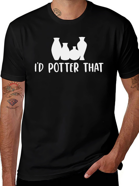 Id Potter That T-Shirt - Black Pottery Lover Tee