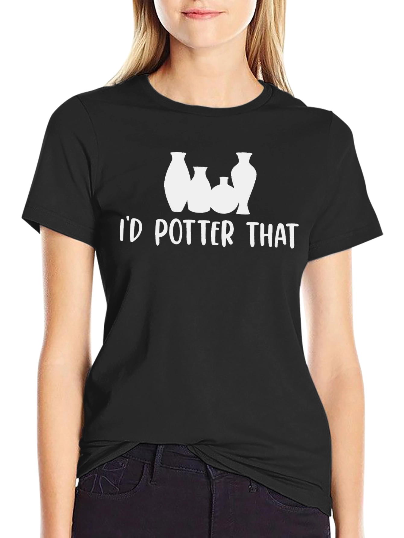 Id Potter That T-Shirt - Black Pottery Lover Tee