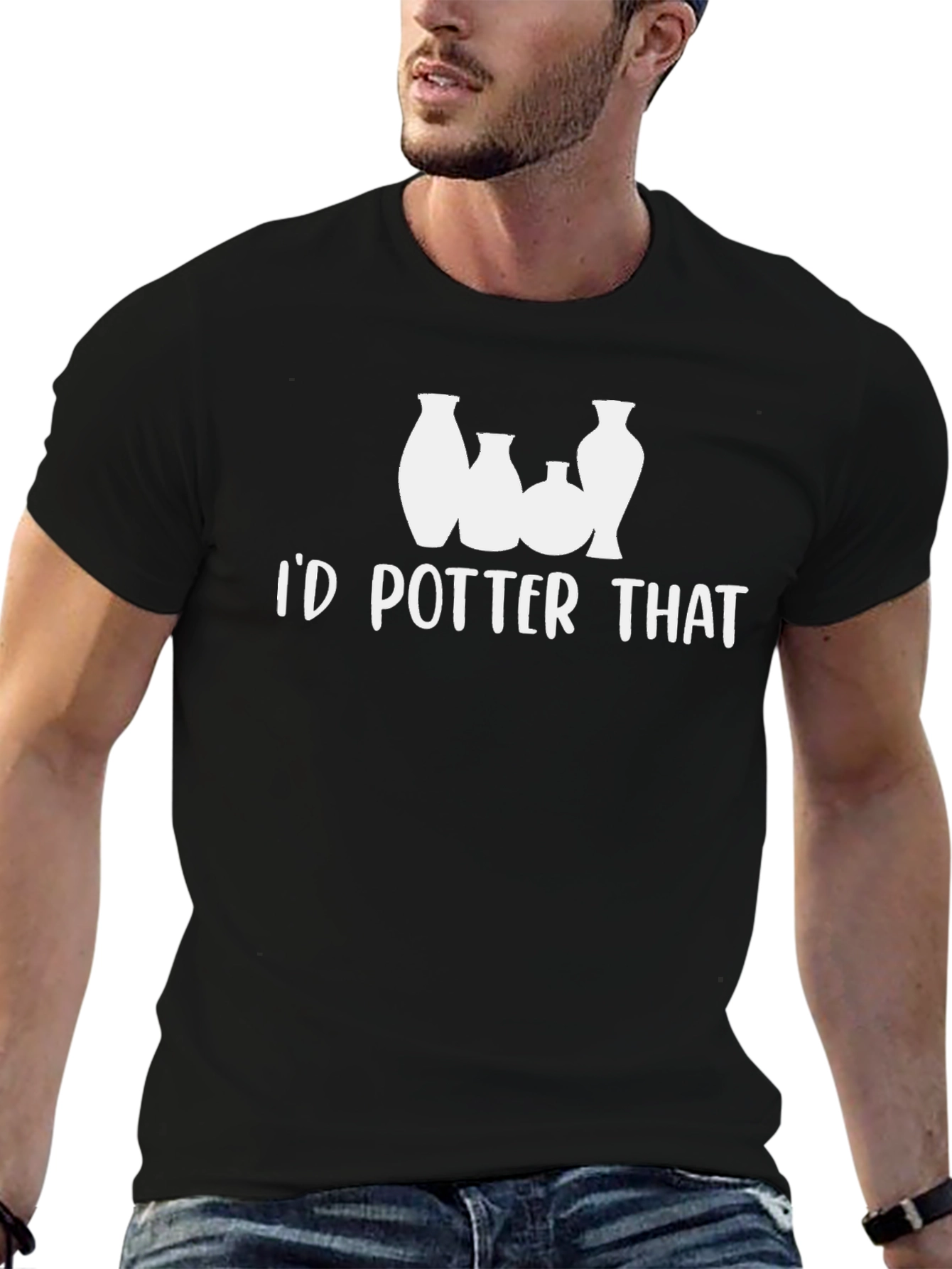 Id Potter That T-Shirt - Black Pottery Lover Tee