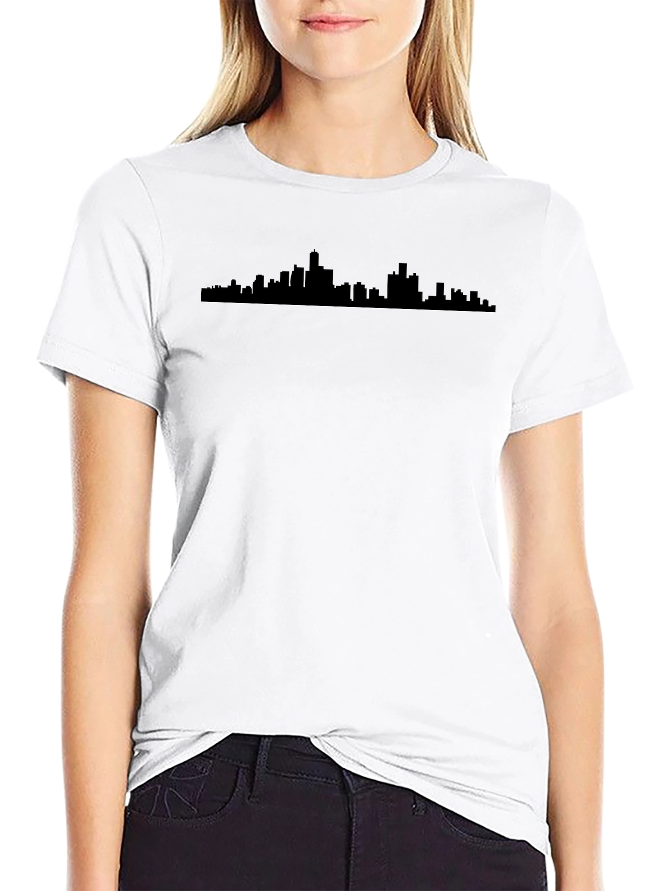 Cityscape Silhouette T-Shirt - Modern Urban Style