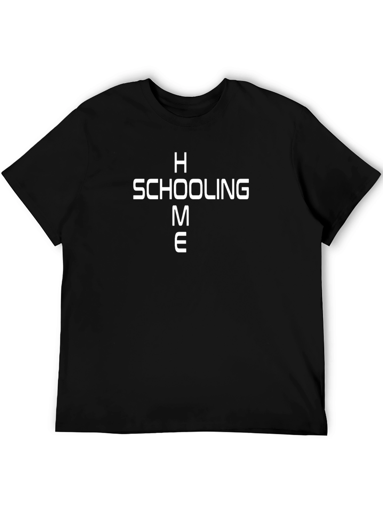 Homeschooling Me Graphic T-Shirt - Black Cotton Tee