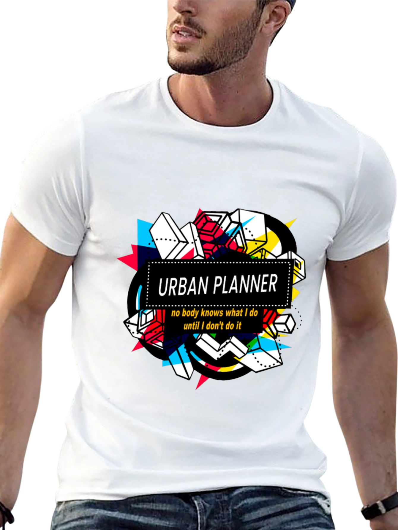 Urban Planner Graphic Tee -  Abstract Design