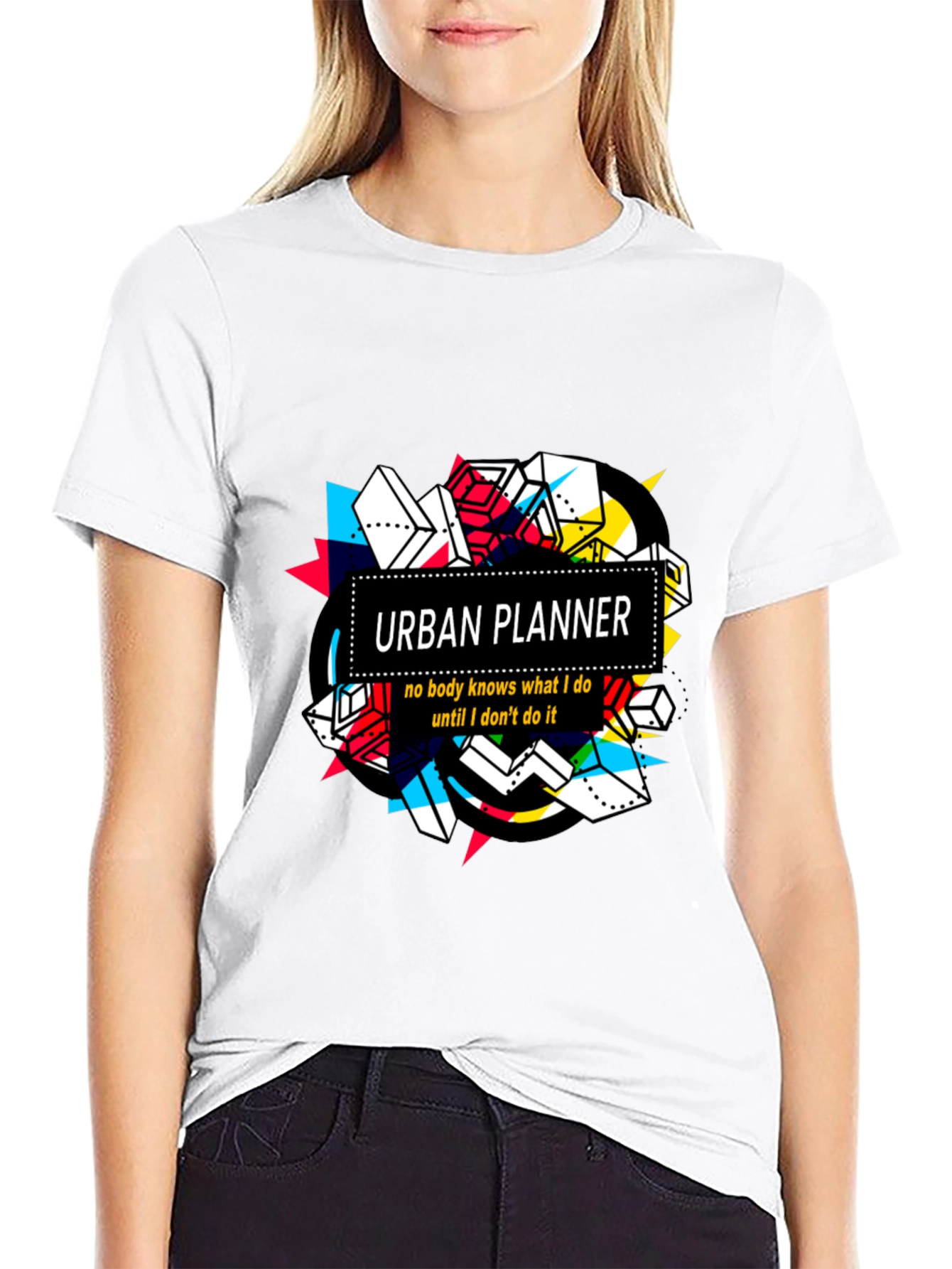 Urban Planner Graphic Tee -  Abstract Design