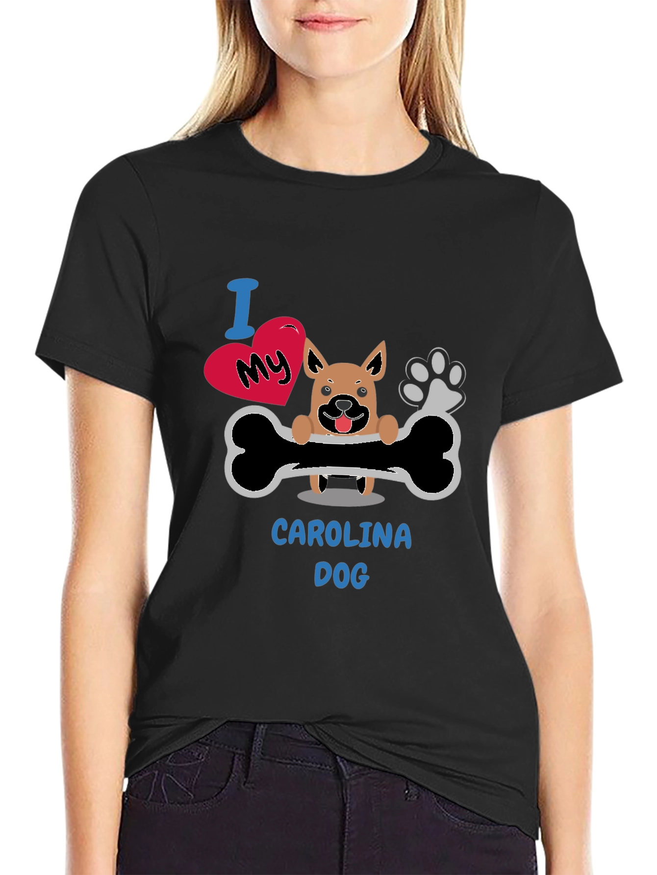 I Love My Carolina Dog T-Shirt