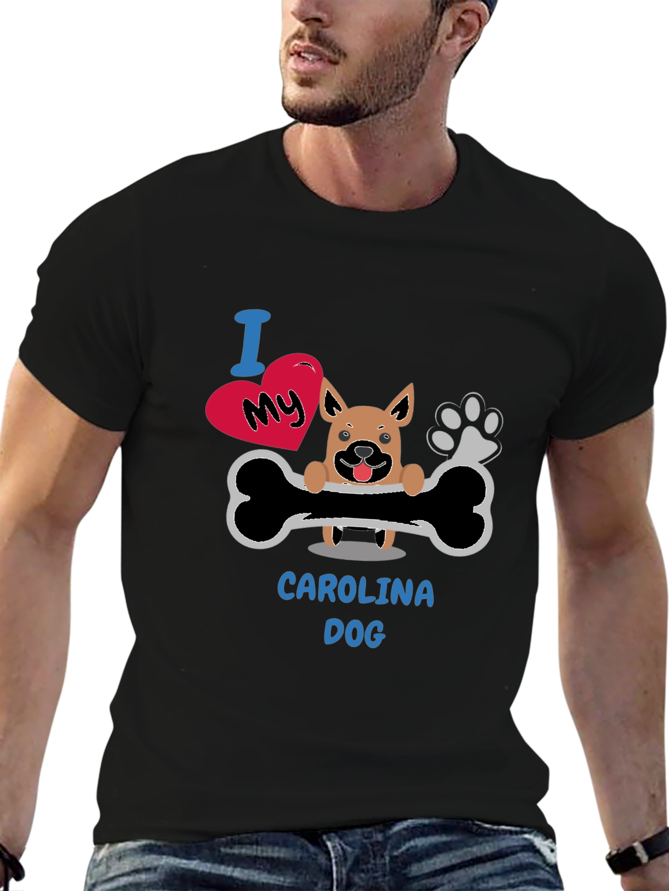 I Love My Carolina Dog T-Shirt