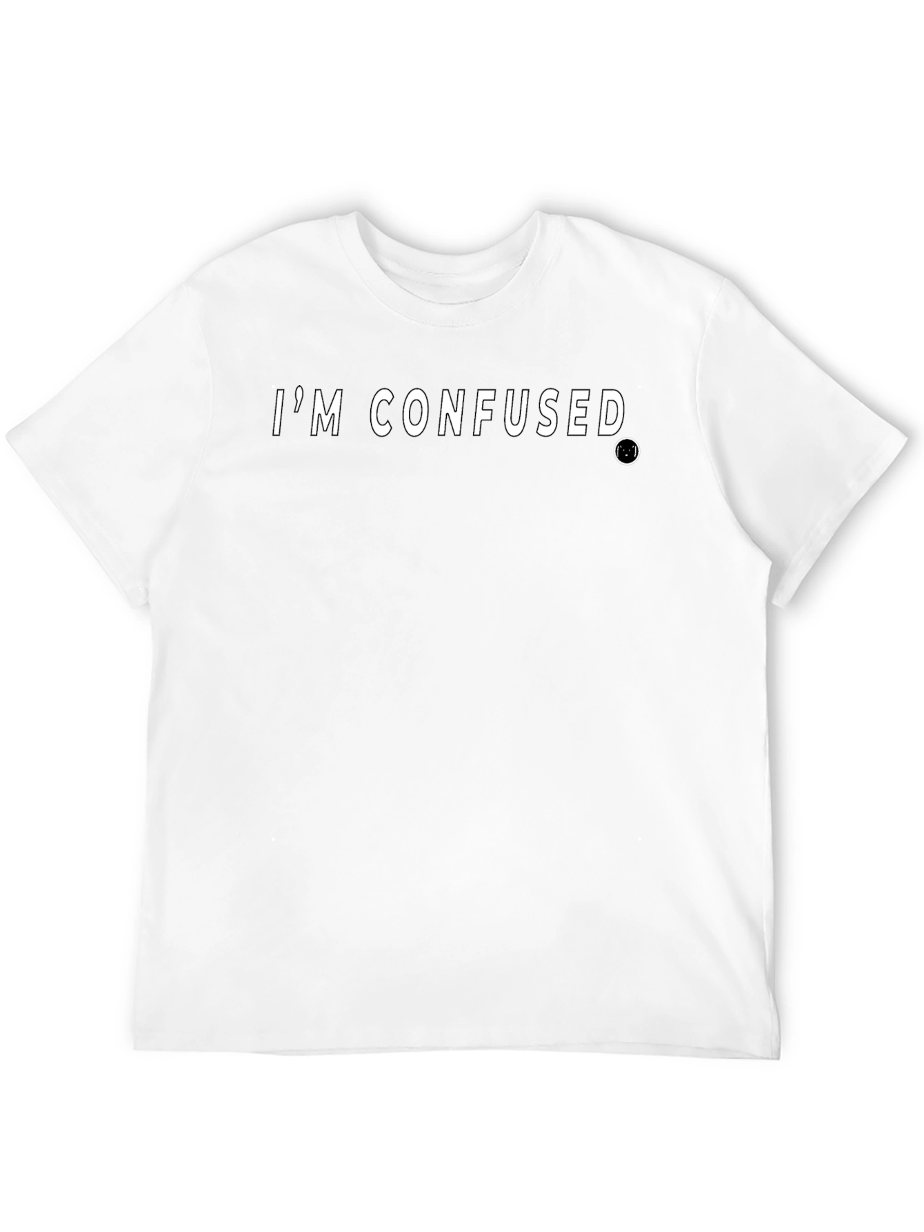 Im Confused Graphic Tee - Black Cotton T-Shirt