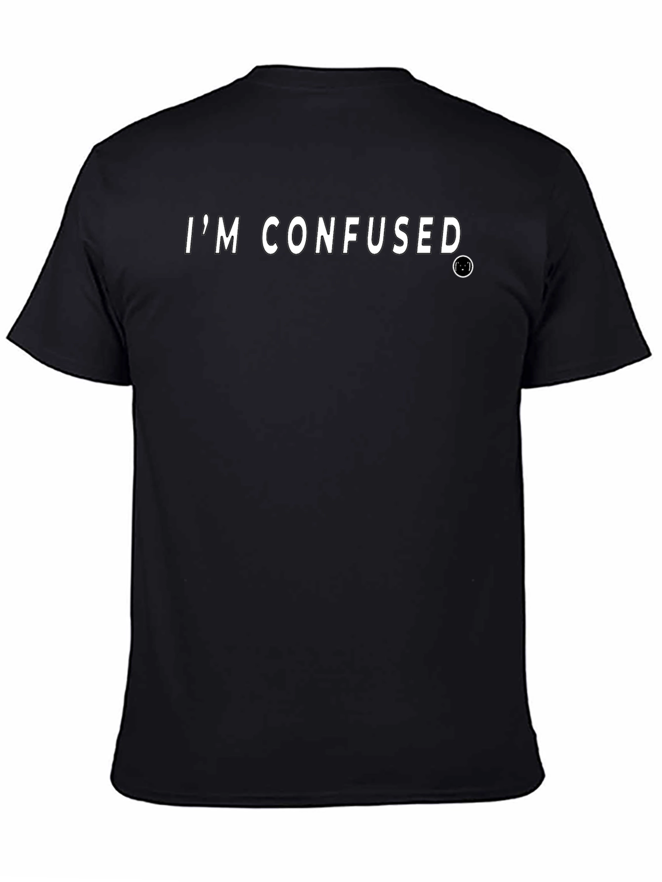 Im Confused Graphic Tee - Black Cotton T-Shirt