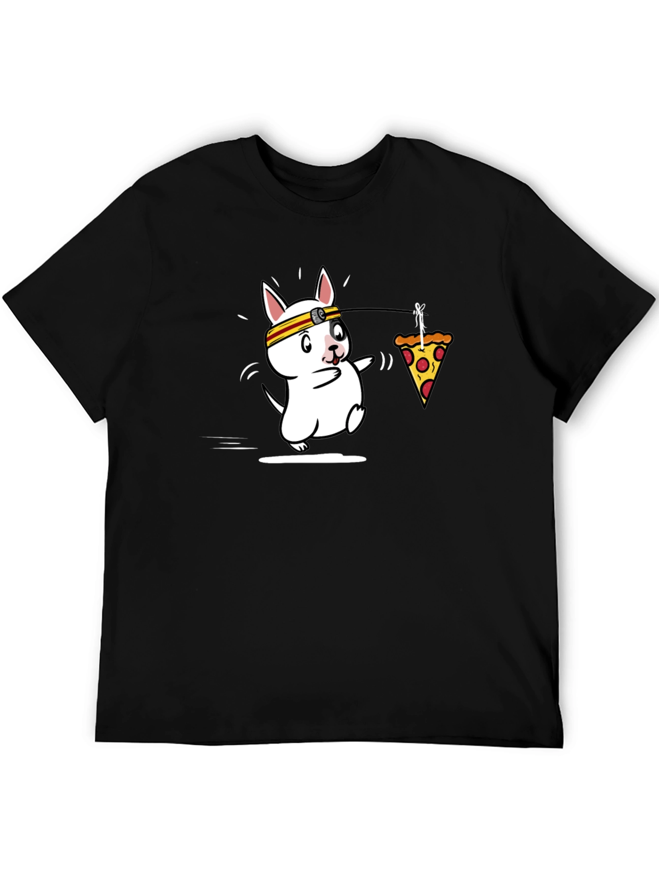 Pizza Dog Tee - Funny Graphic Novelty T-Shirt