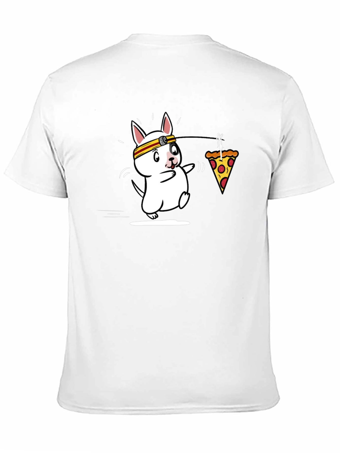 Pizza Dog Tee - Funny Graphic Novelty T-Shirt