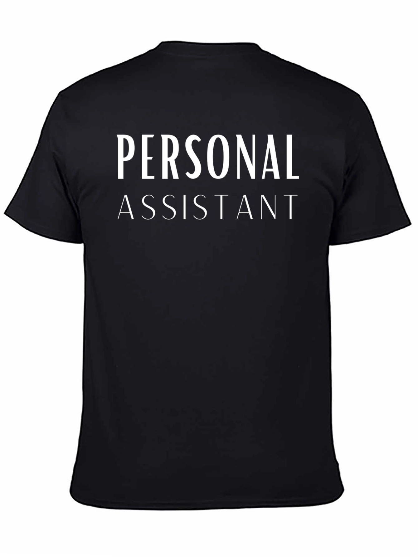 Personal Assistant Graphic Tee - Black Cotton T-Shirt