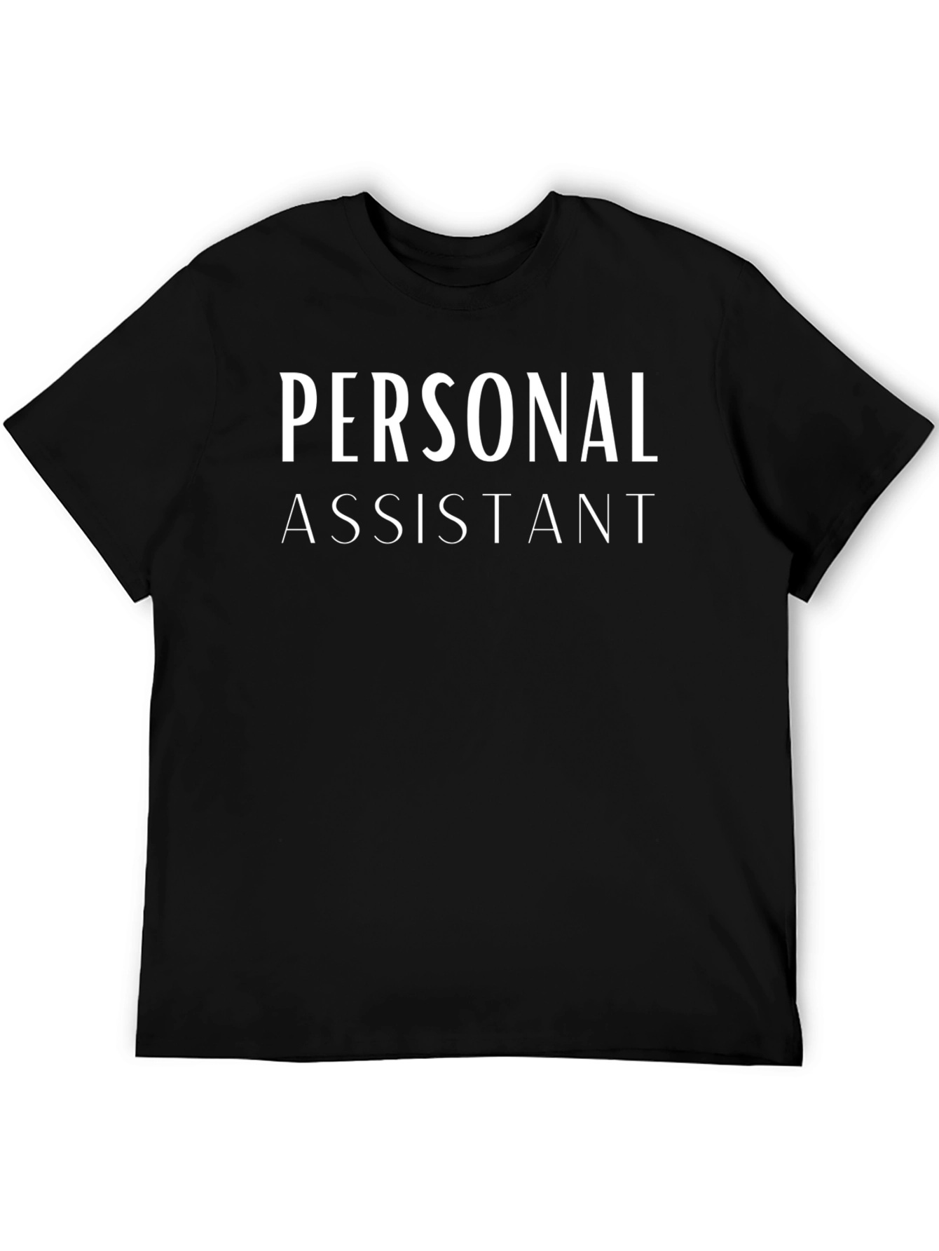 Personal Assistant Graphic Tee - Black Cotton T-Shirt