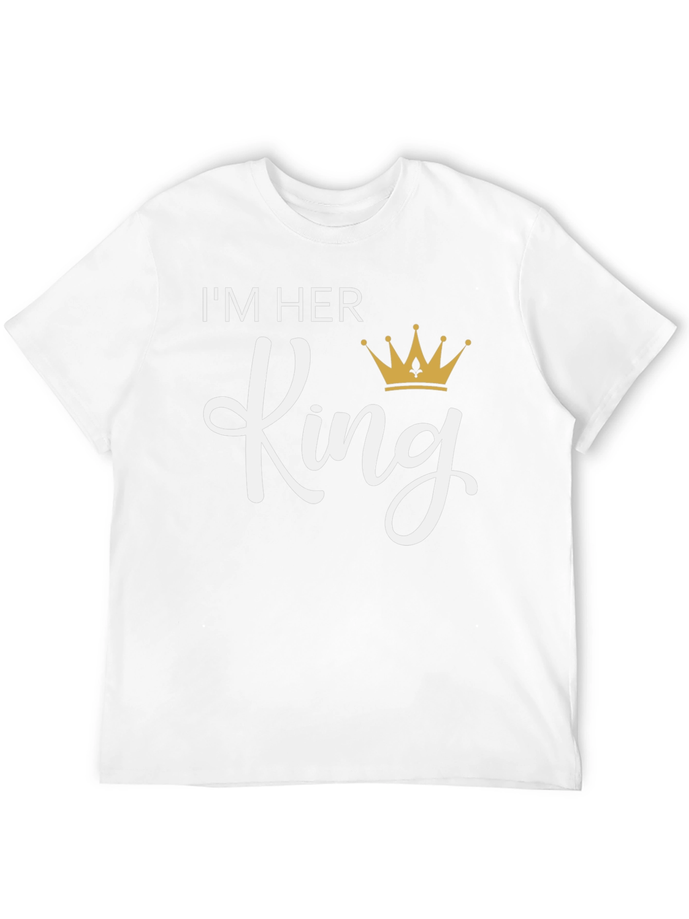 Im Her King T-Shirt - Black Crew Neck
