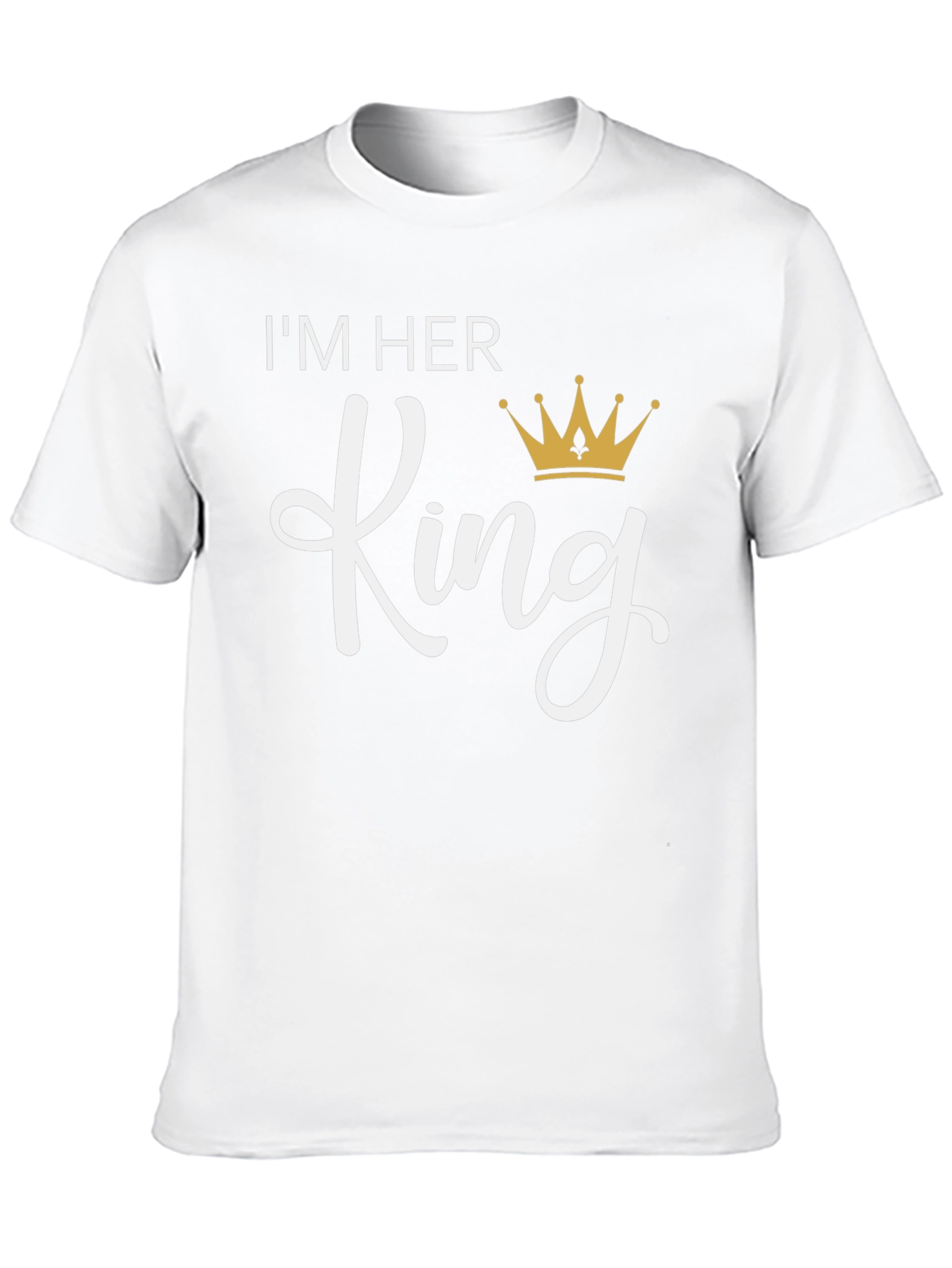 Im Her King T-Shirt - Black Crew Neck