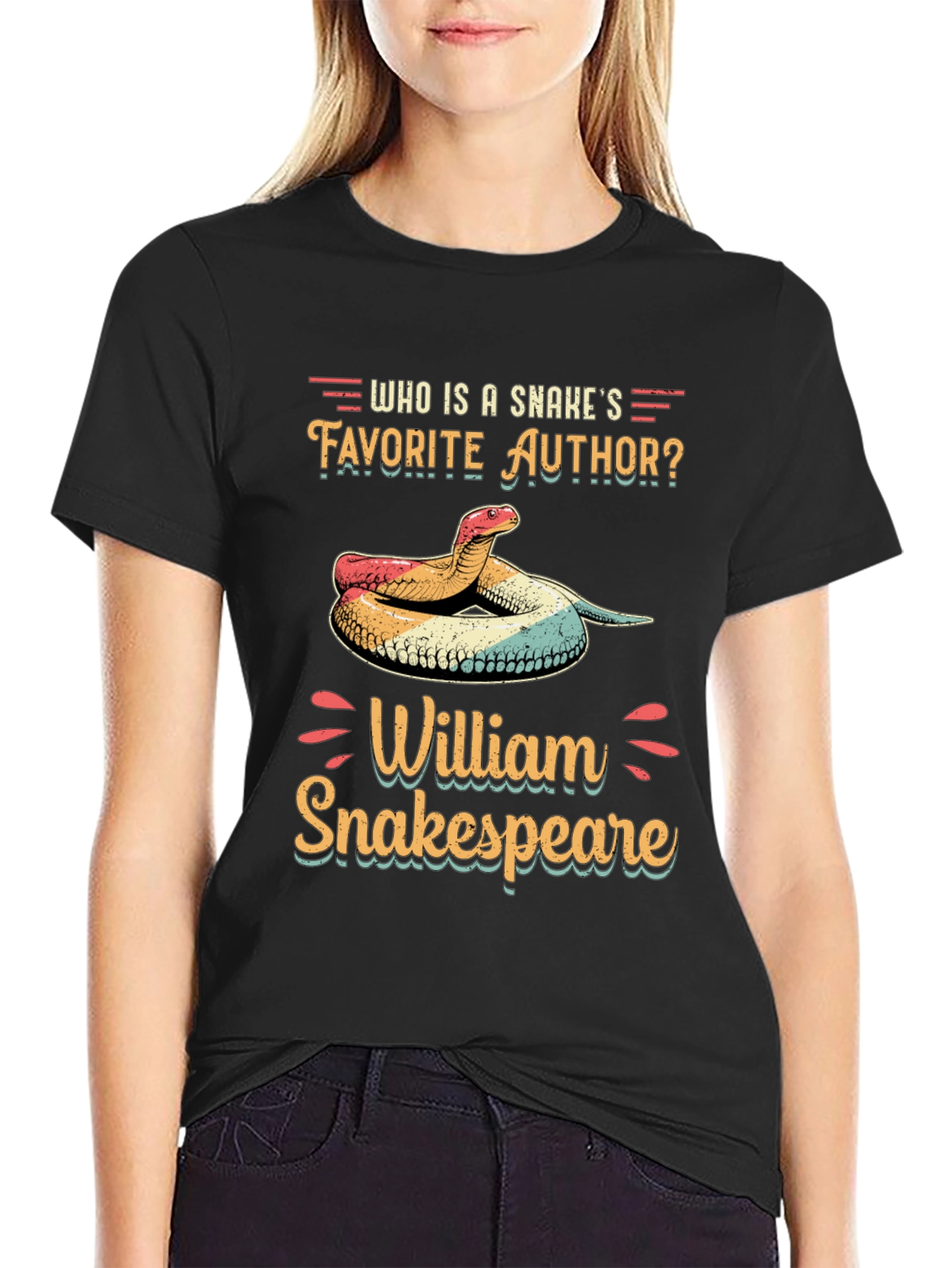 Snake Author Humor T-Shirt