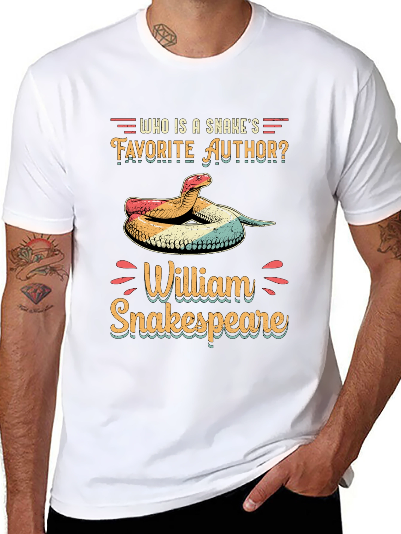 Snake Author Humor T-Shirt