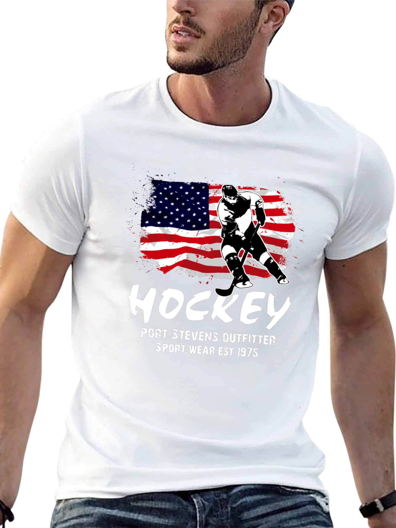 Hockey USA Flag T-Shirt