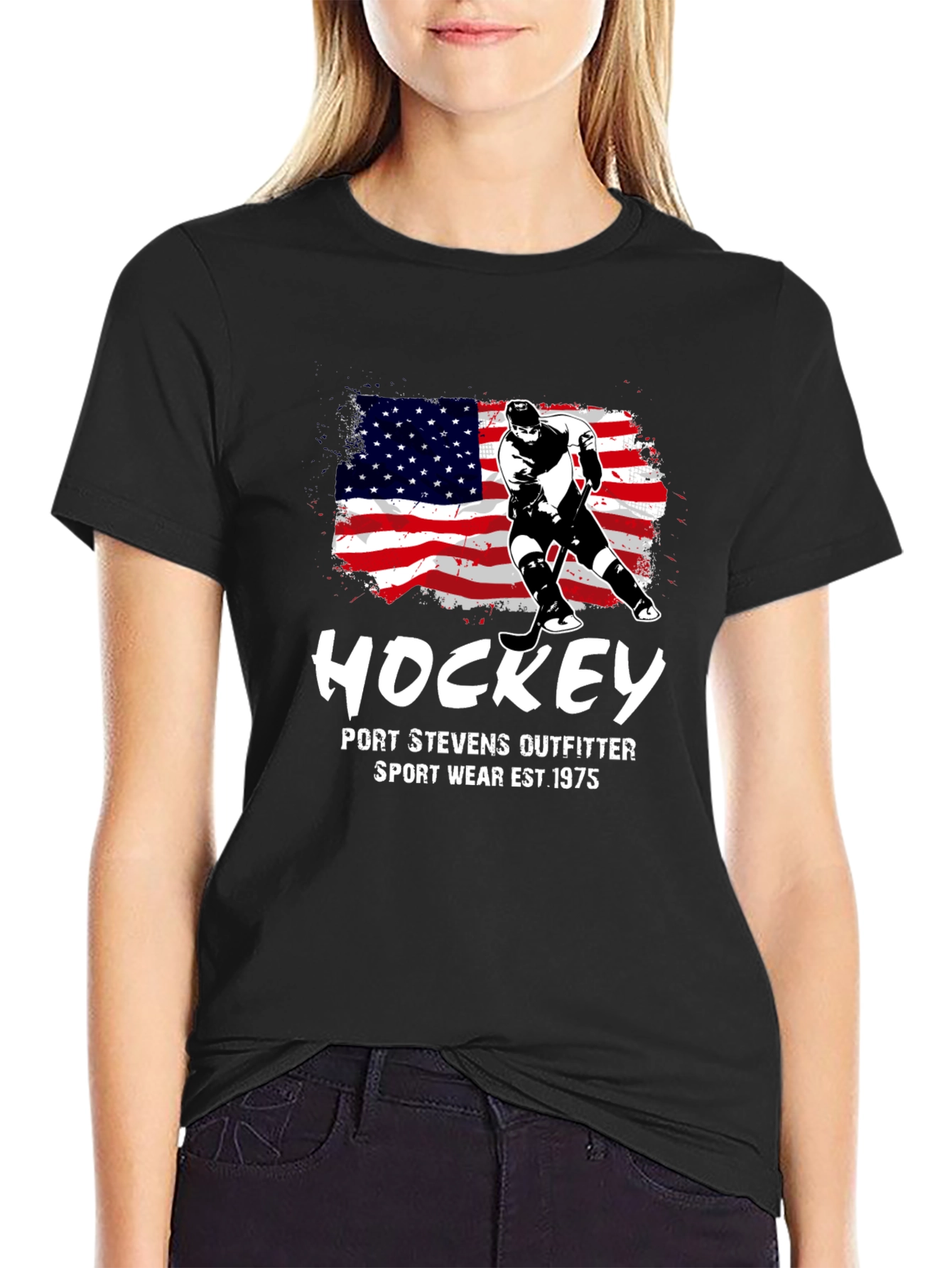 Hockey USA Flag T-Shirt