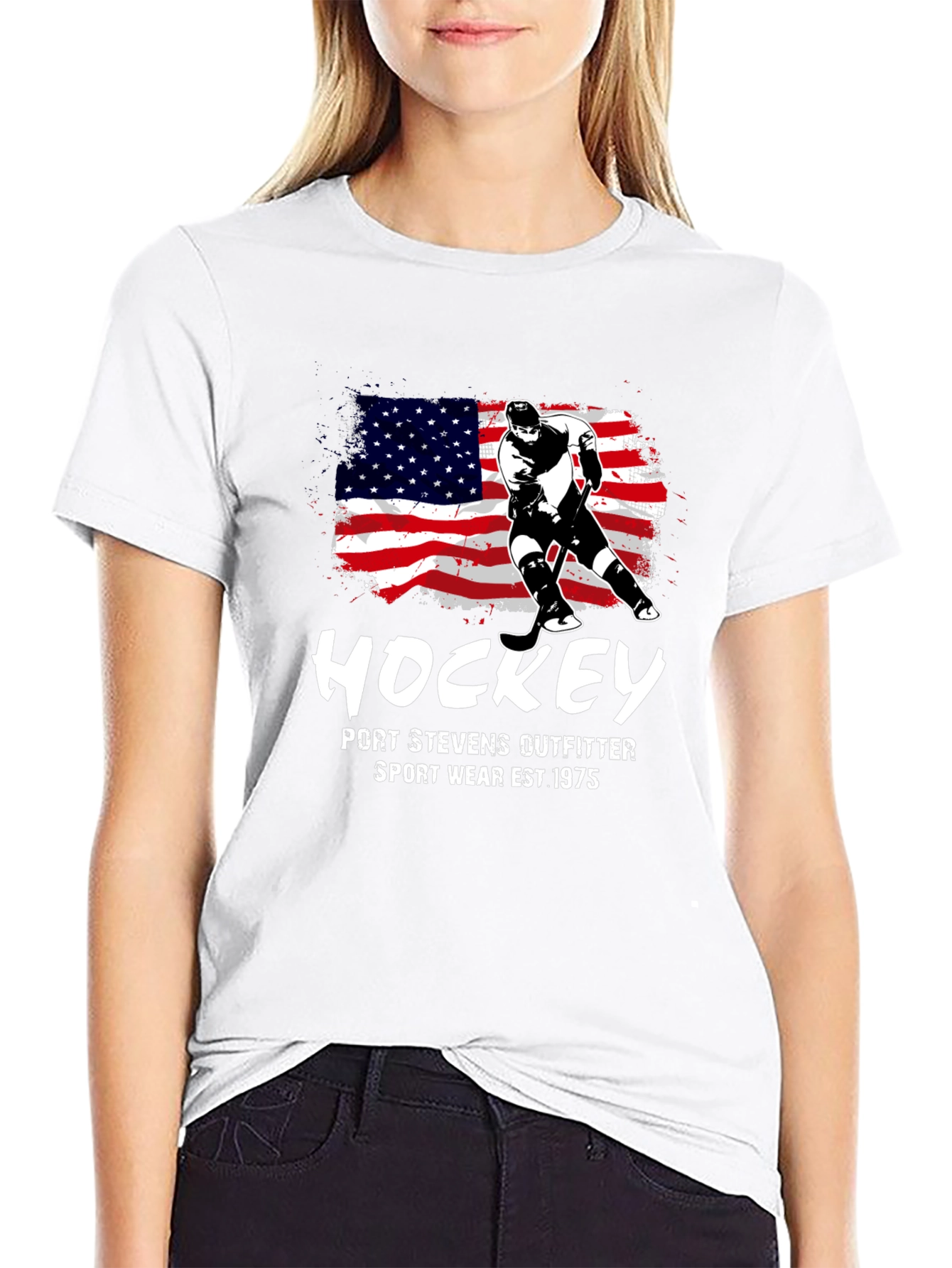 Hockey USA Flag T-Shirt