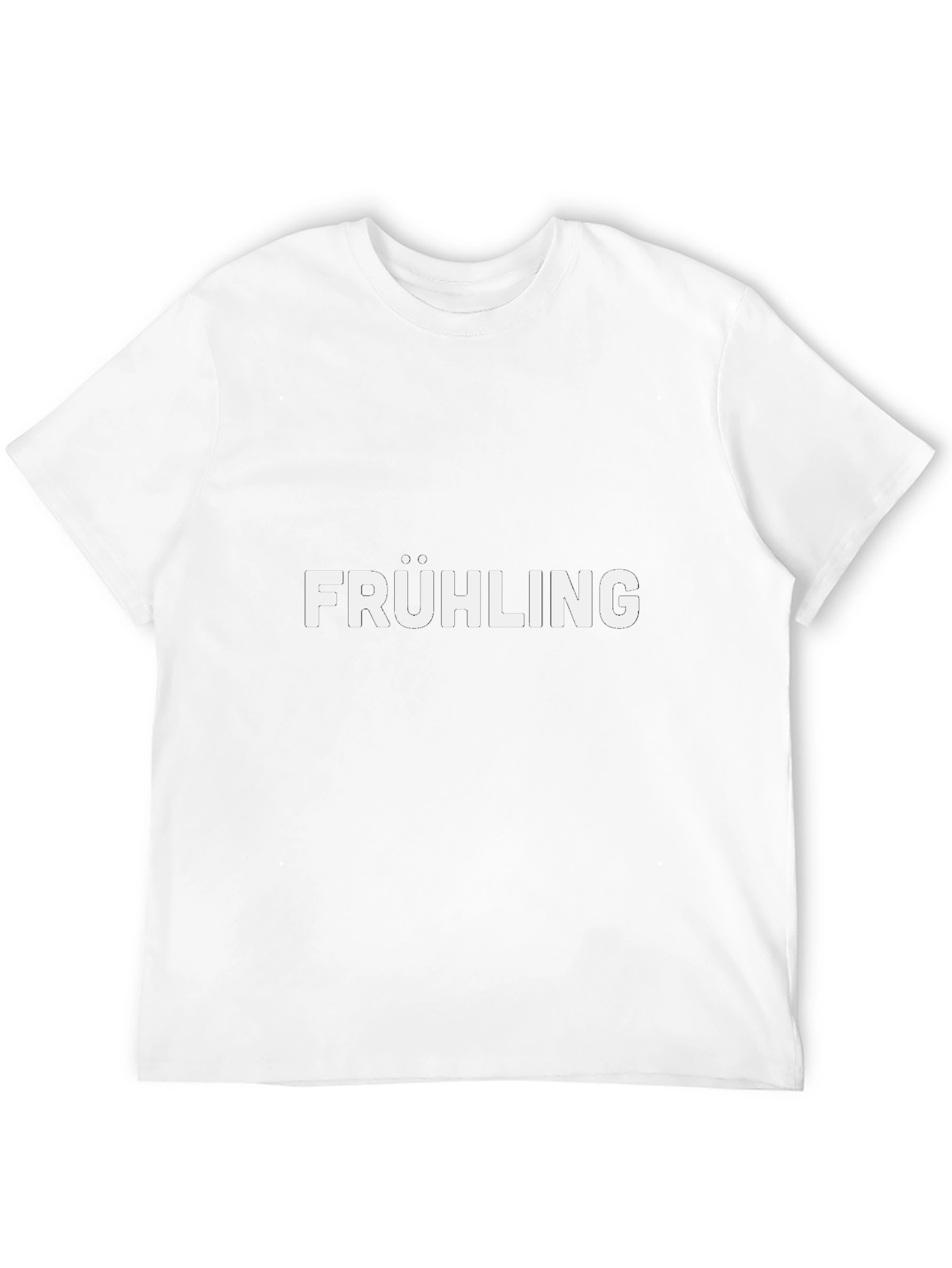 Frühling Graphic Tee - Black Cotton Casual T-Shirt