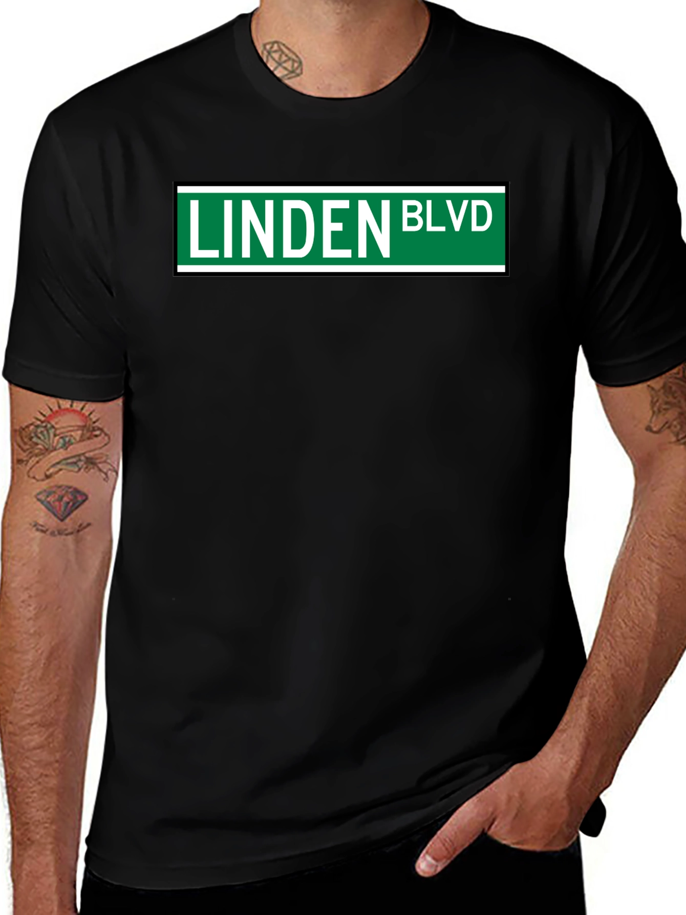 Linden Blvd Street Sign T-Shirt