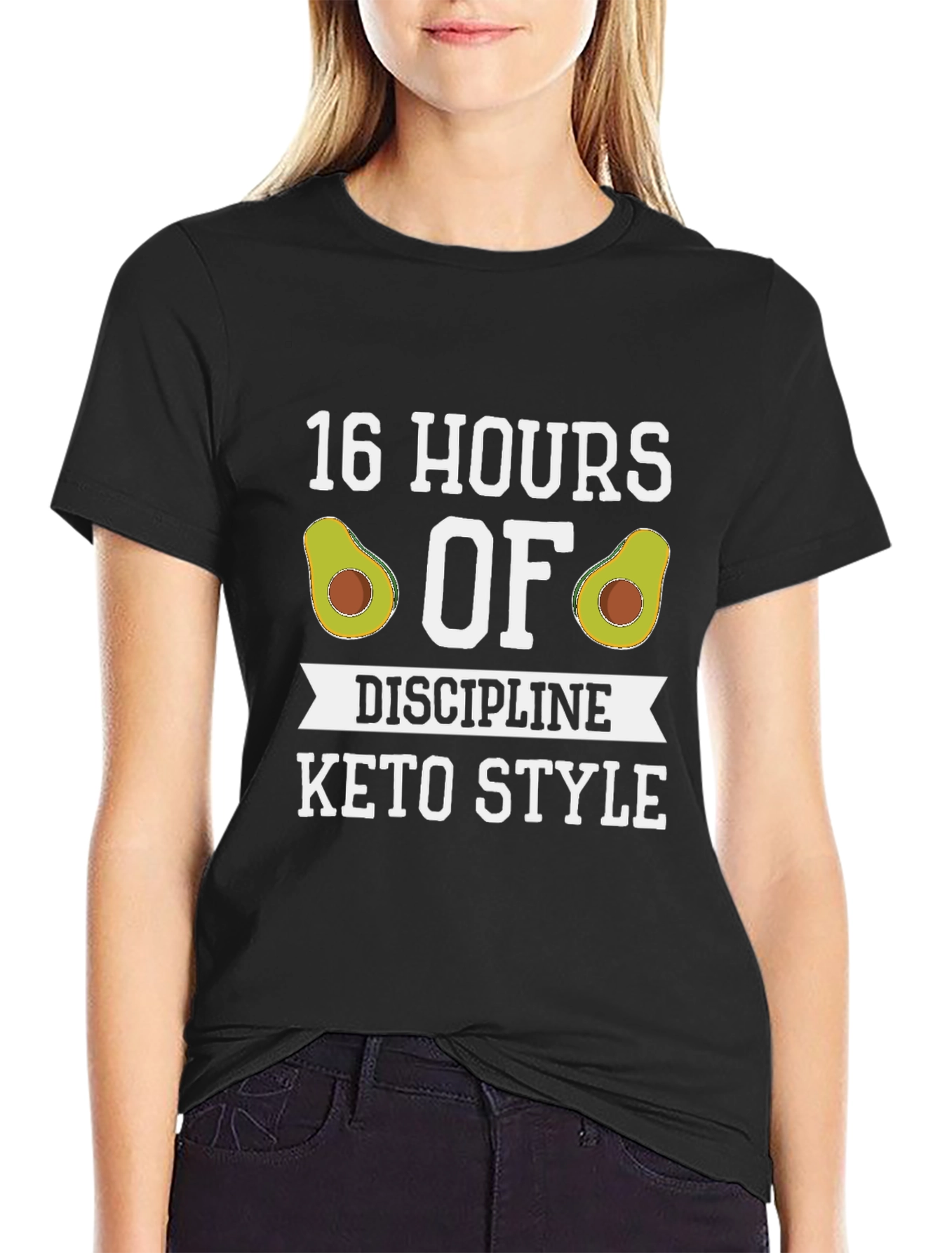 16 Hours of Discipline Keto Style Graphic T-Shirt