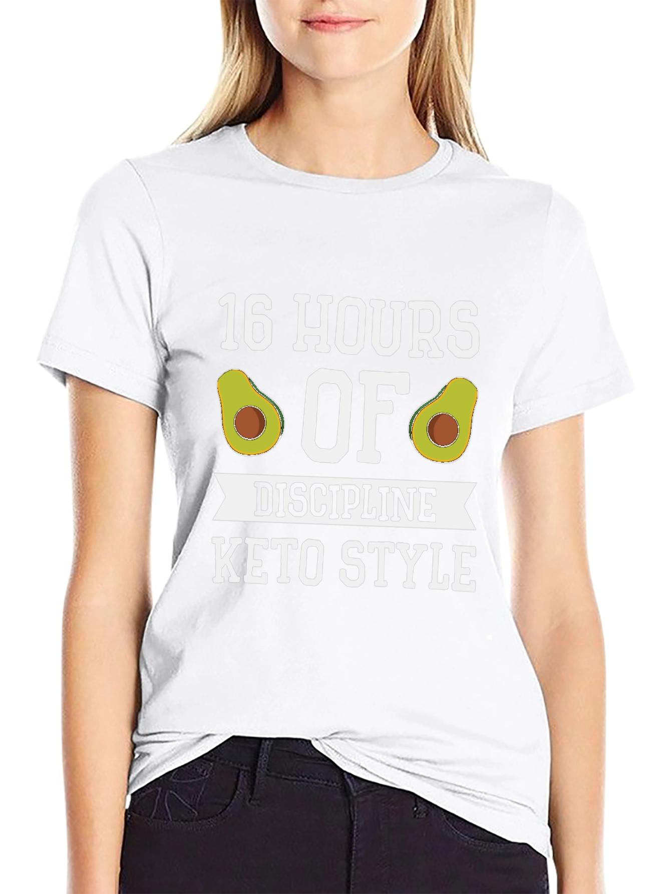 16 Hours of Discipline Keto Style Graphic T-Shirt