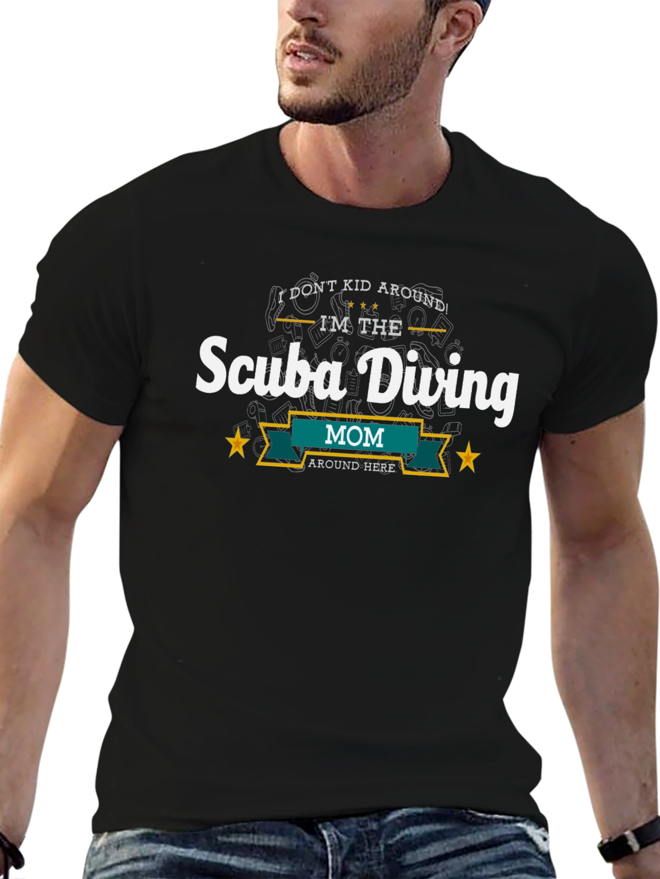 Scuba Diving Mom T-Shirt - I Dont Kid Around!