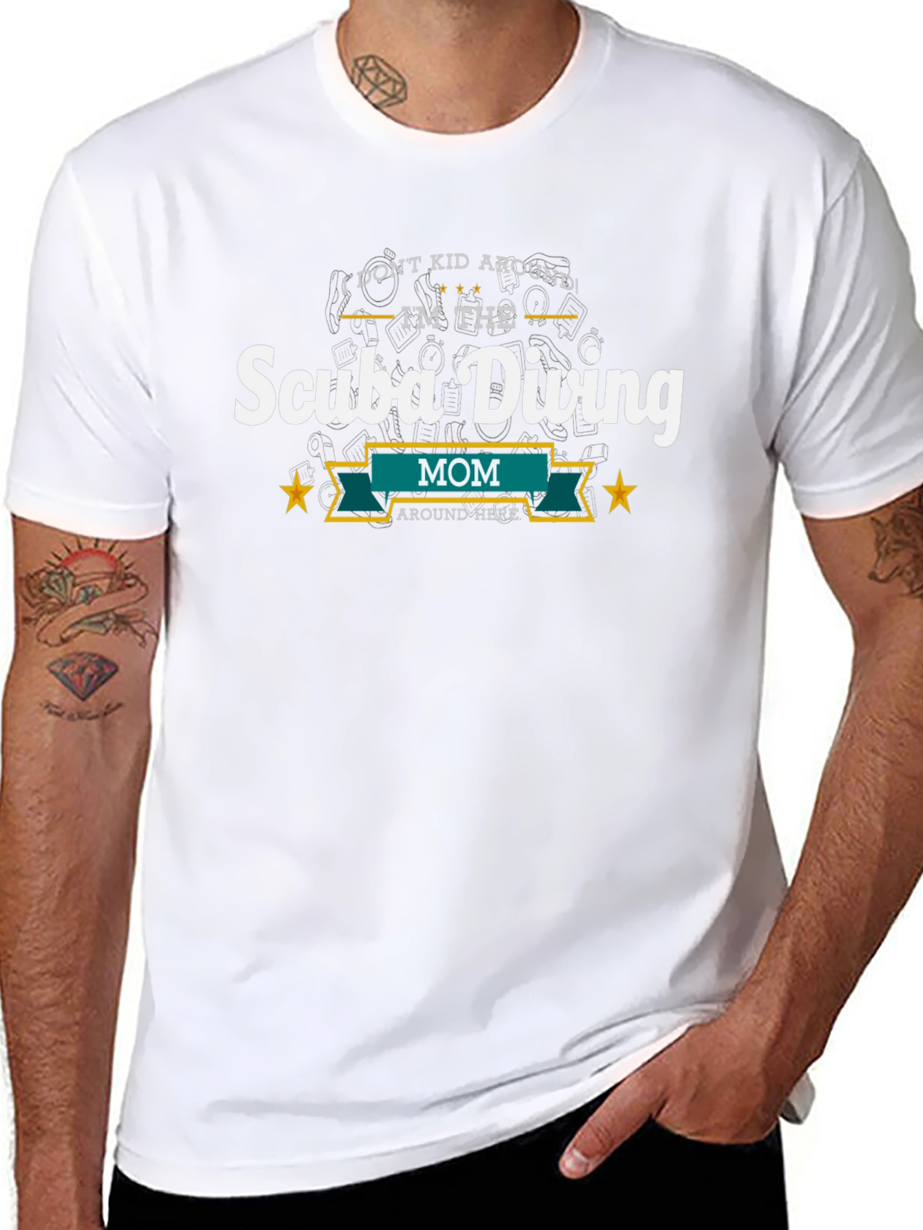 Scuba Diving Mom T-Shirt - I Dont Kid Around!