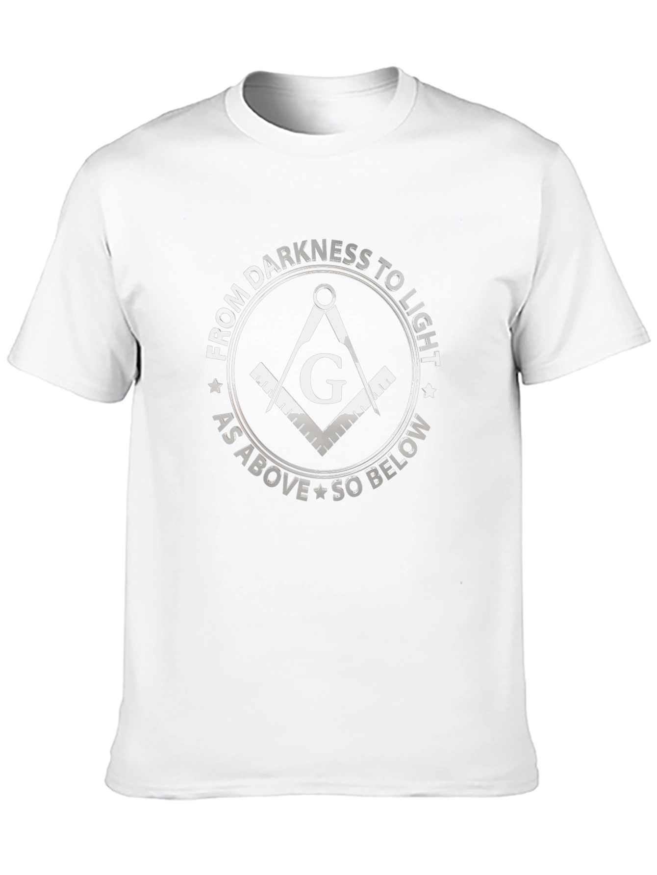 Masonic T-Shirt: From Darkness To Light Design