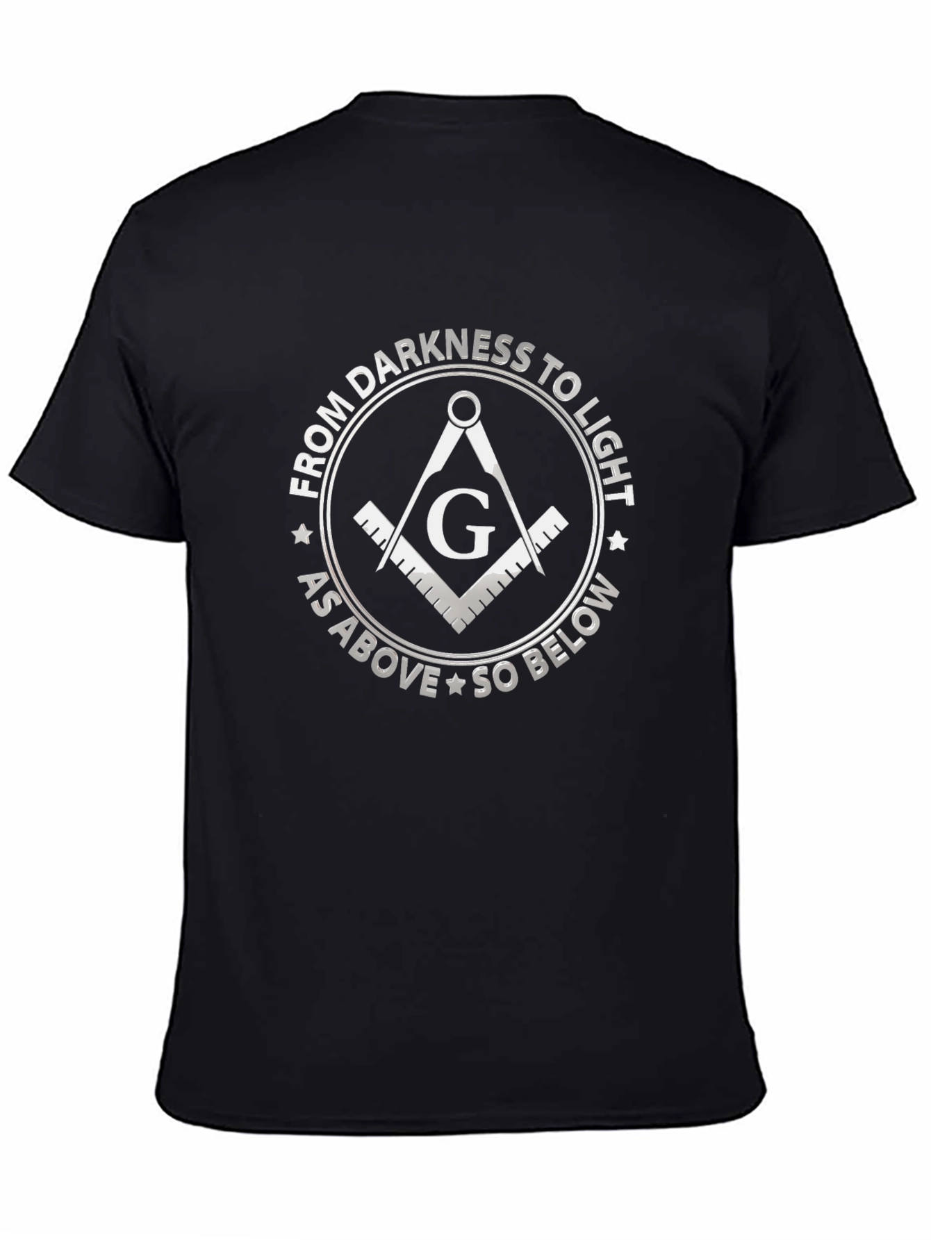 Masonic T-Shirt: From Darkness To Light Design
