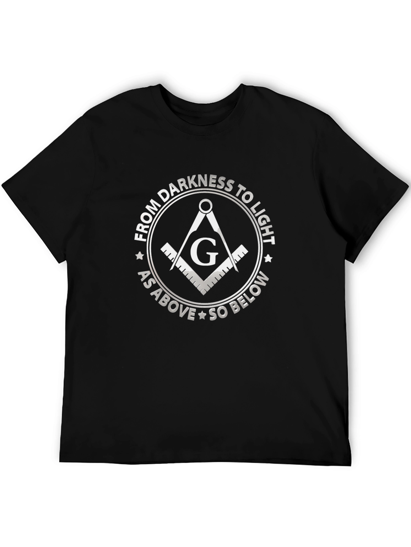 Masonic T-Shirt: From Darkness To Light Design