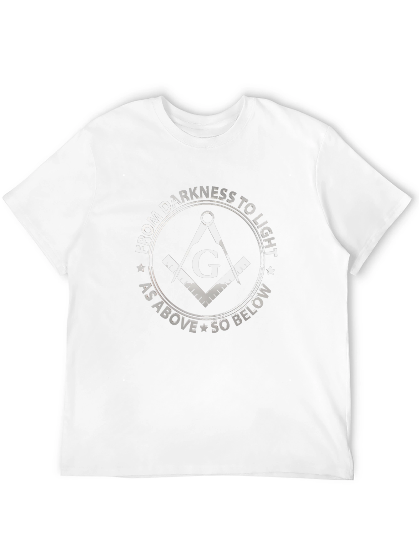 Masonic T-Shirt: From Darkness To Light Design