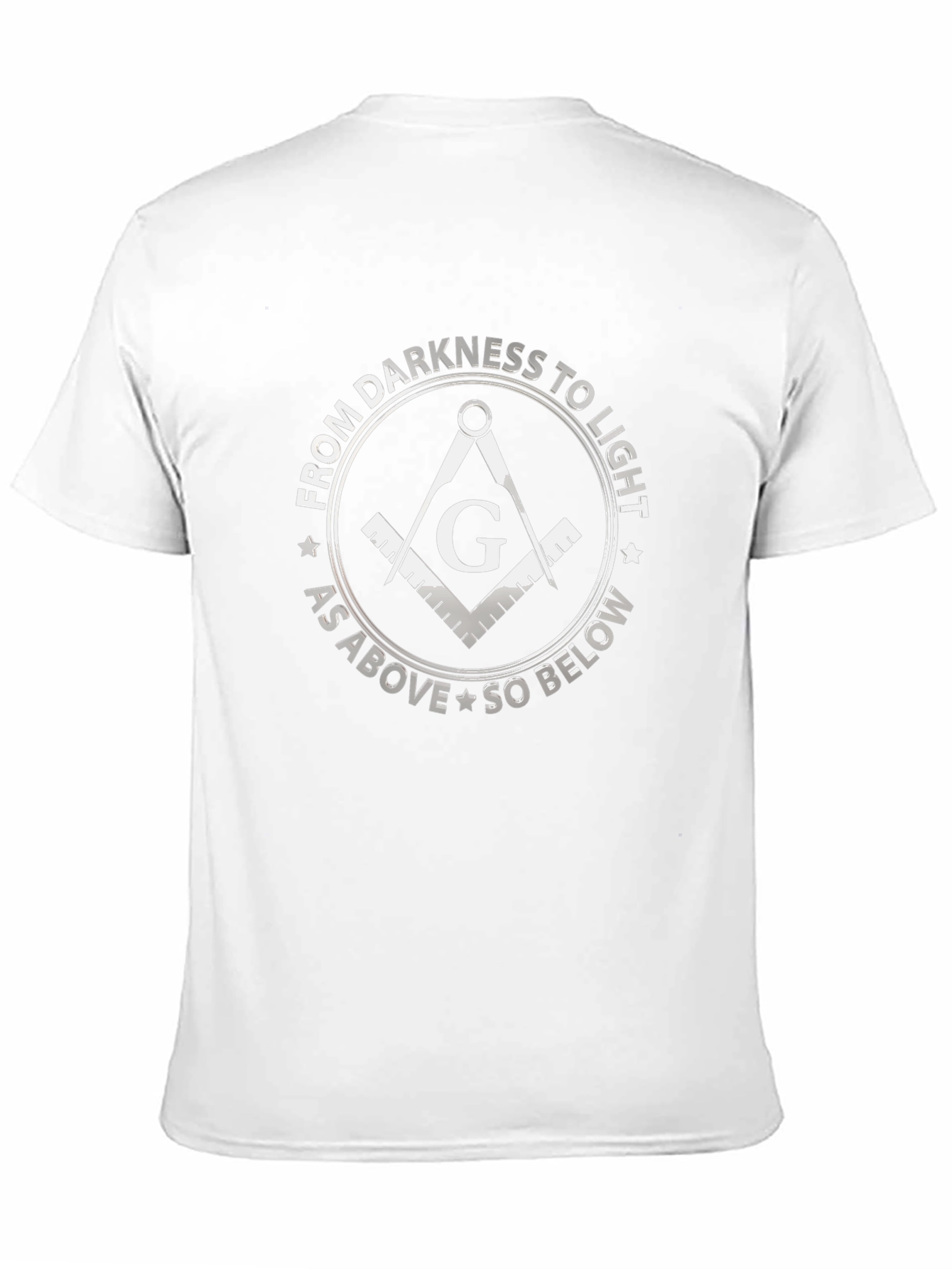 Masonic T-Shirt: From Darkness To Light Design