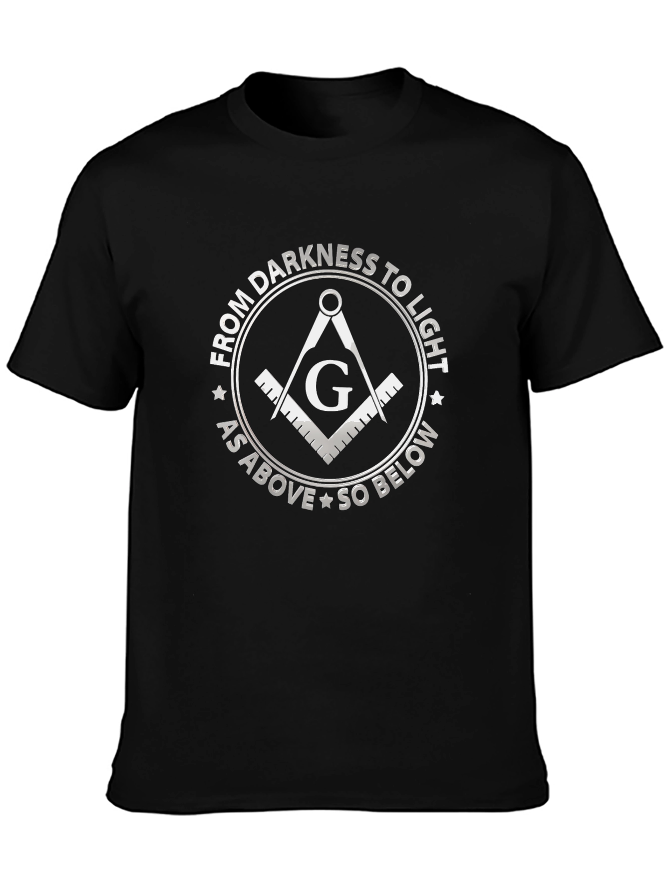 Masonic T-Shirt: From Darkness To Light Design