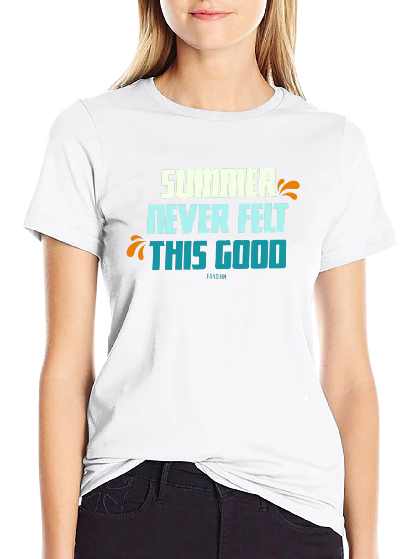 Summer Never Felt This Good Black Graphic Tee