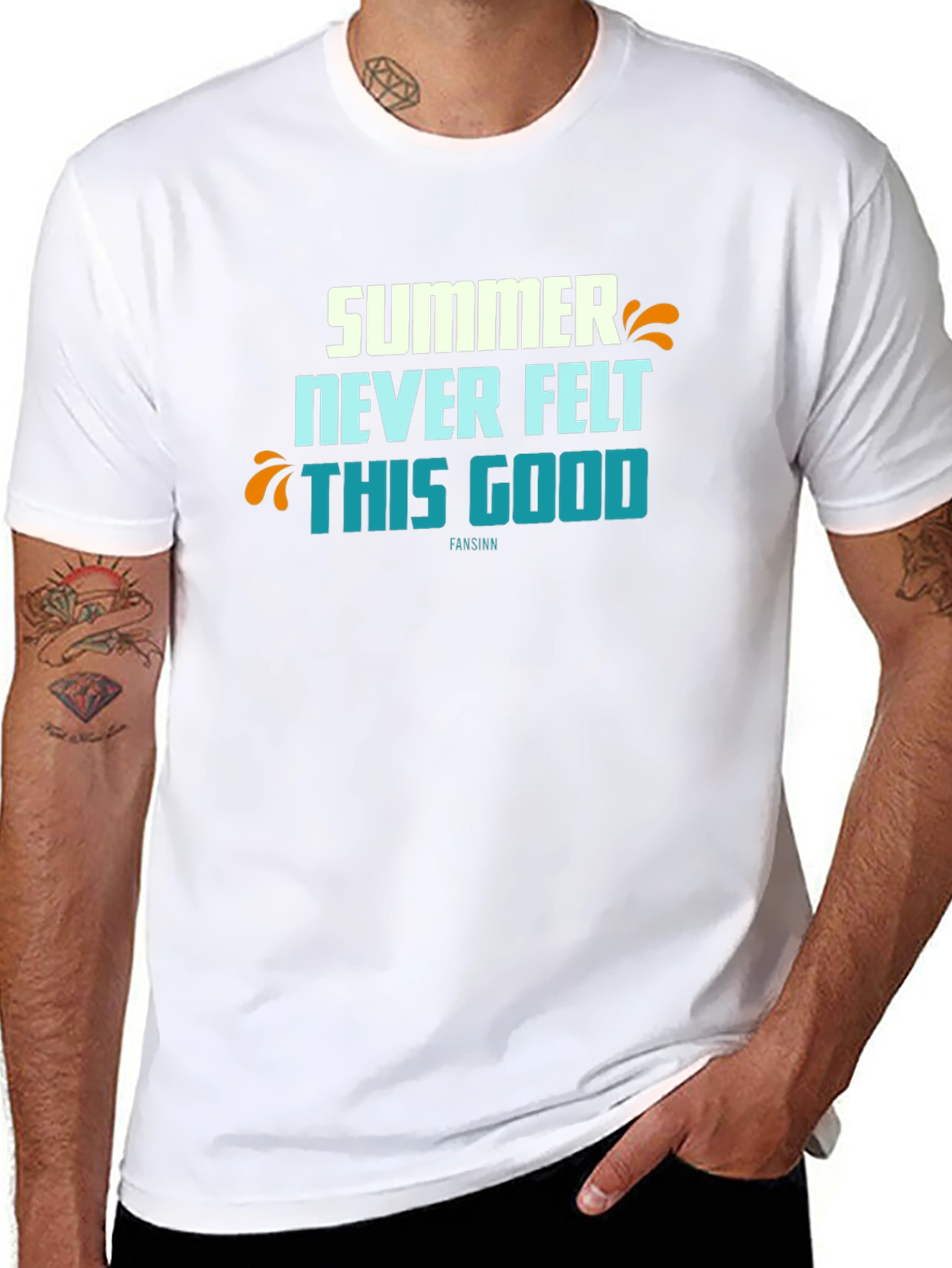 Summer Never Felt This Good Black Graphic Tee