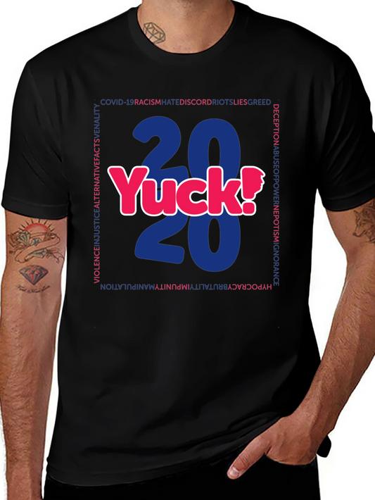 2020 Yuck! Graphic Print Crew Neck T-Shirt