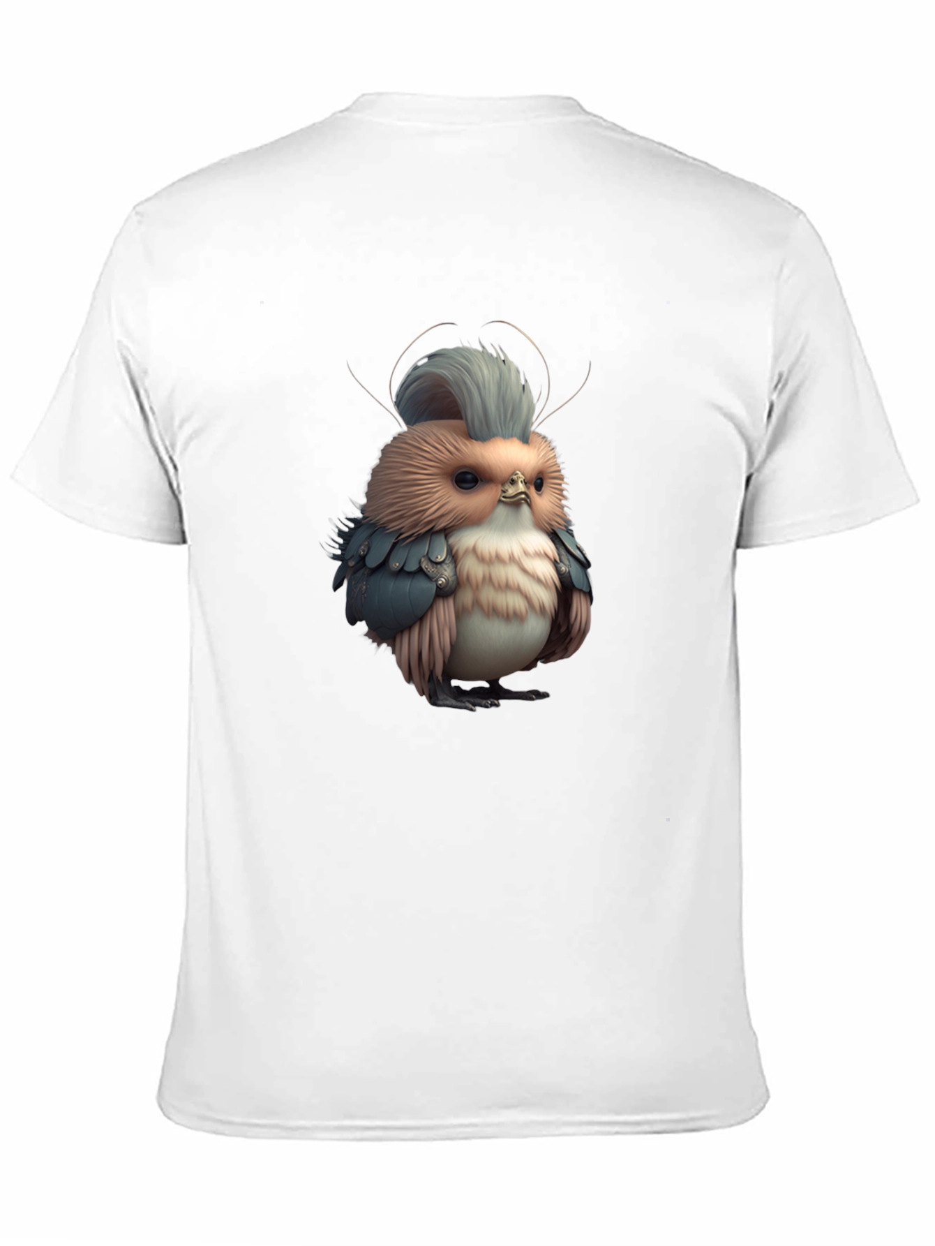 Novelty Bird Graphic Black Tee