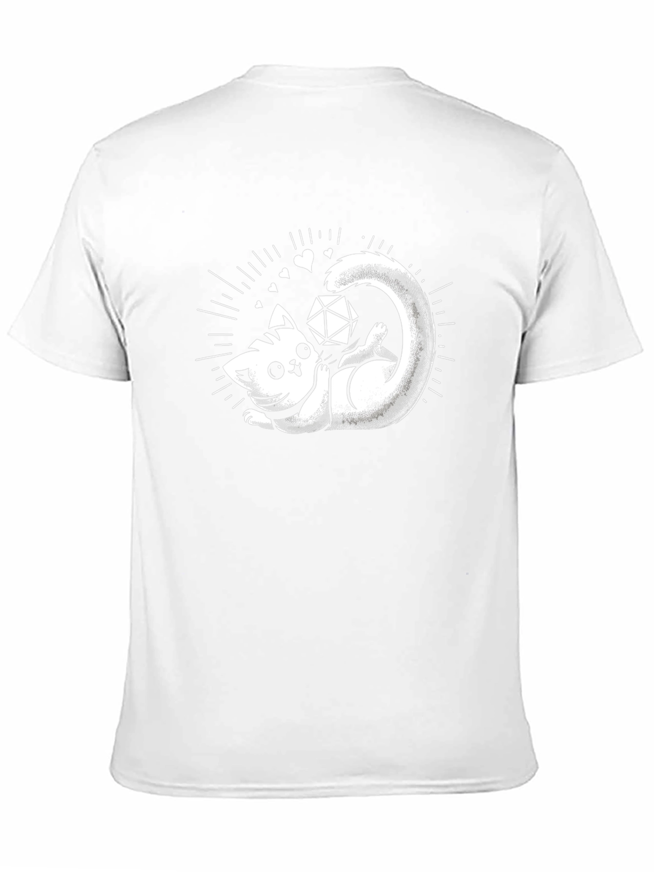D20 Cat T-Shirt - Gamer Cat Tee