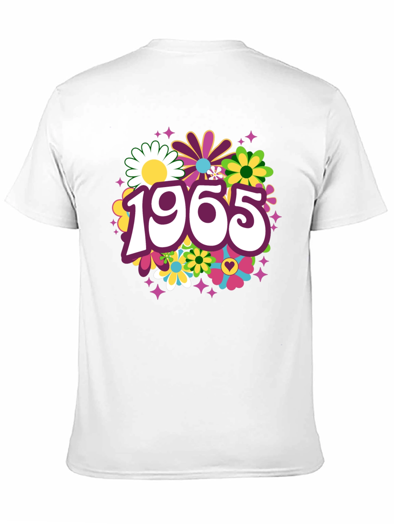 1965 Floral T-Shirt - Retro Flower Power Tee